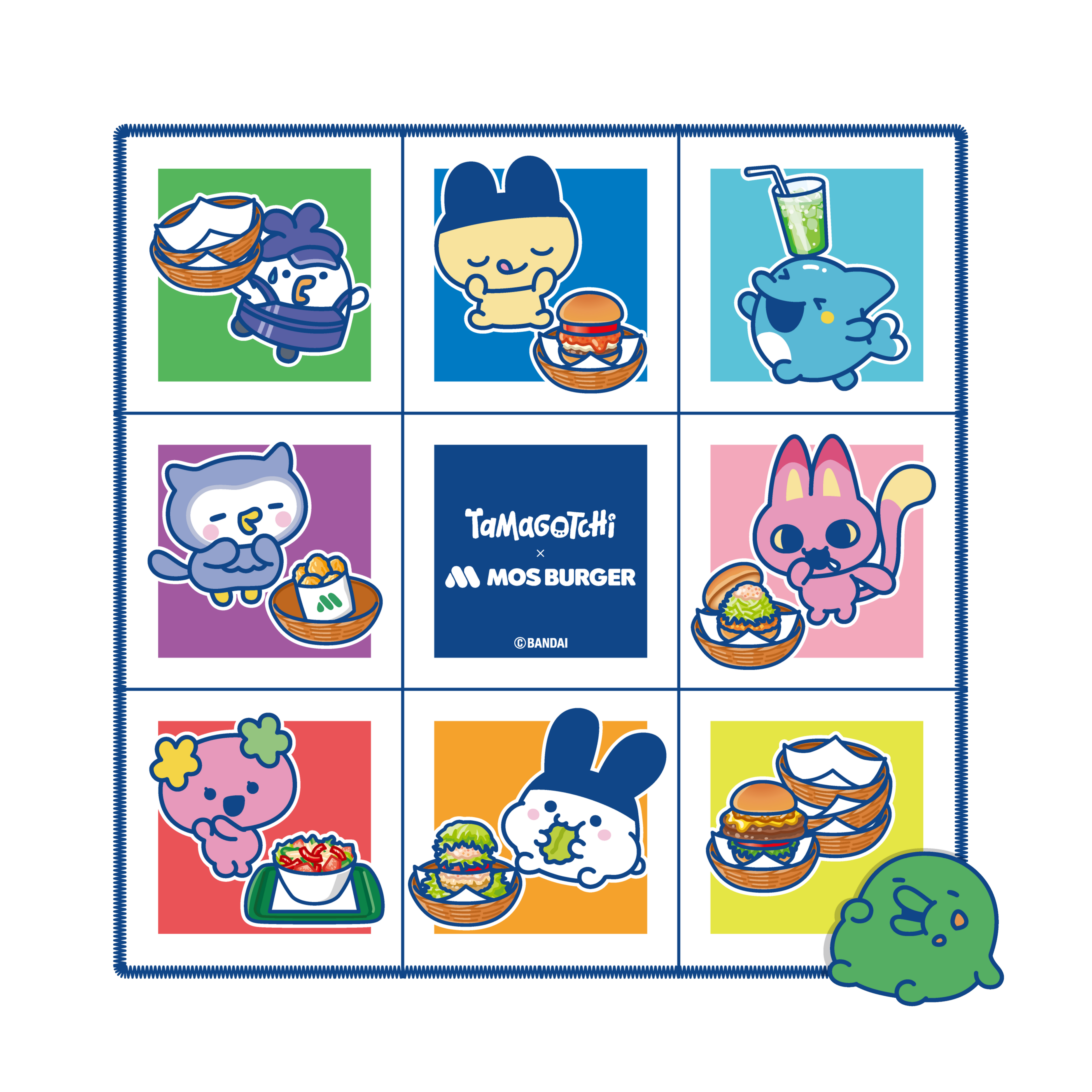 くちぱっちのひょっこりワッペンタオル