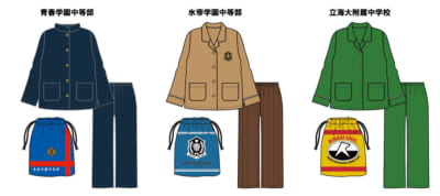 アニメ『新テニスの王子様』レディース 巾着付パジャマ 全3種(青春学園中等部・氷帝学園中等部・立海大附属中学校)