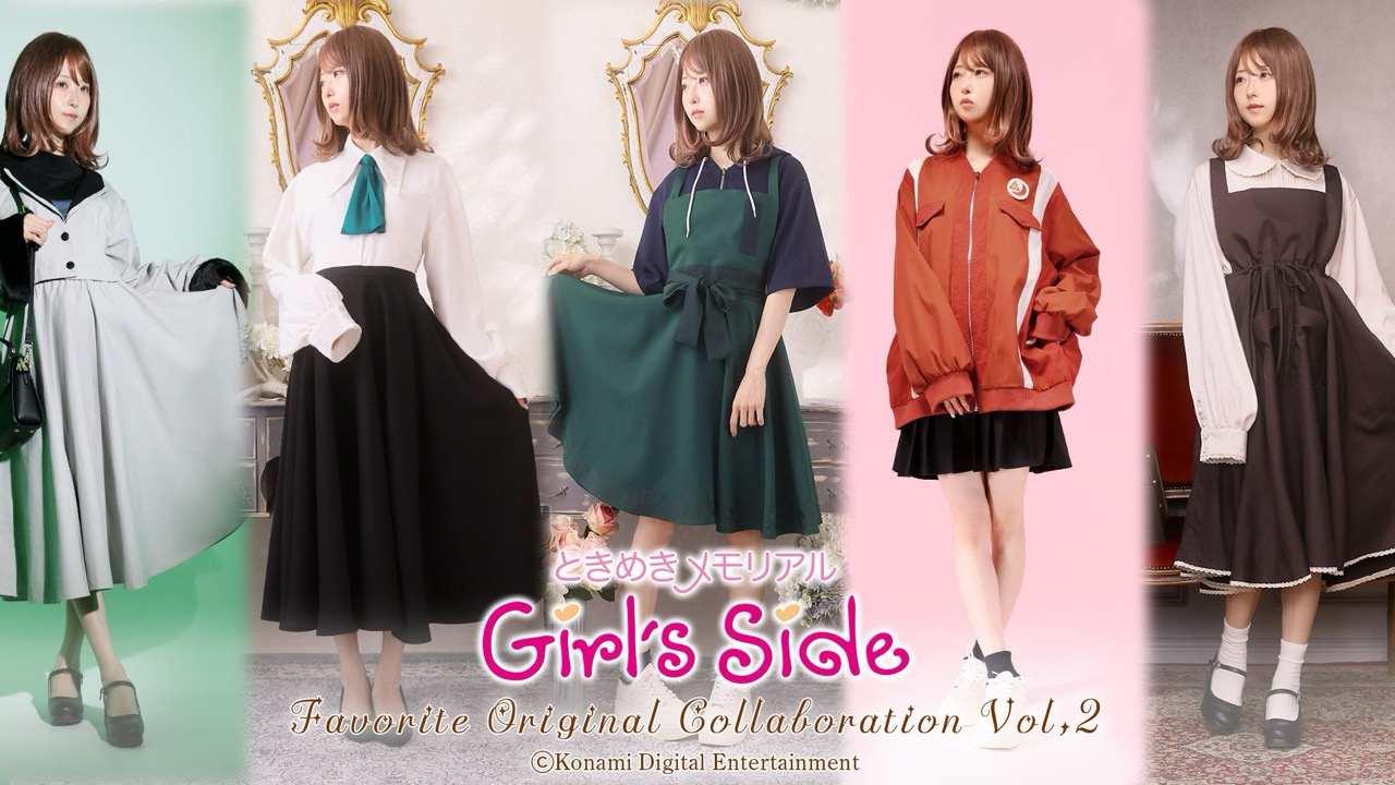 「ときめきメモリアル Girl’s Side×Favorite」第2弾が7月10日予約開始！葉月珪＆佐伯瑛らのバイト服モチーフワンピースが登場