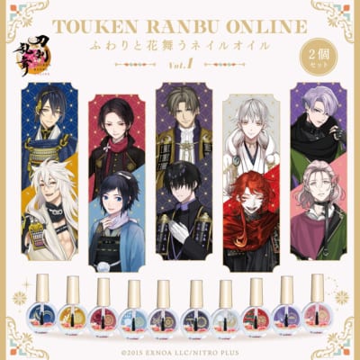 「刀剣乱舞ONLINE」ふわりと花舞うネイルオイル Vol.1 キービジュアル