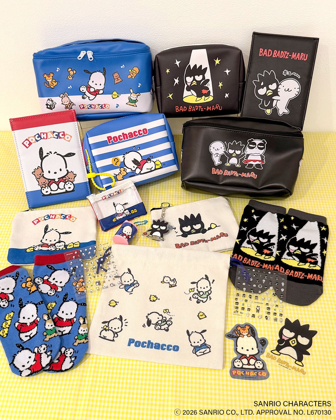 サンリオキャラクターズ×サンキューマート ポチャッコ・バッドばつ丸のアイテム