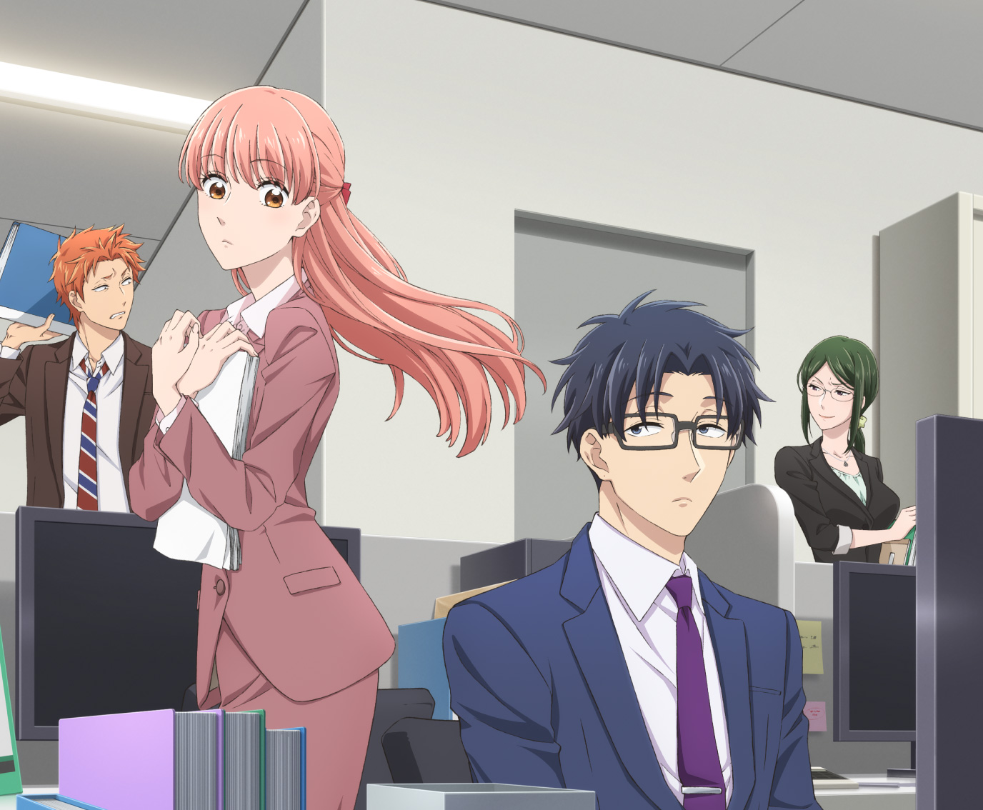 『ヲタクに恋は難しい』アニメ キービジュアル
