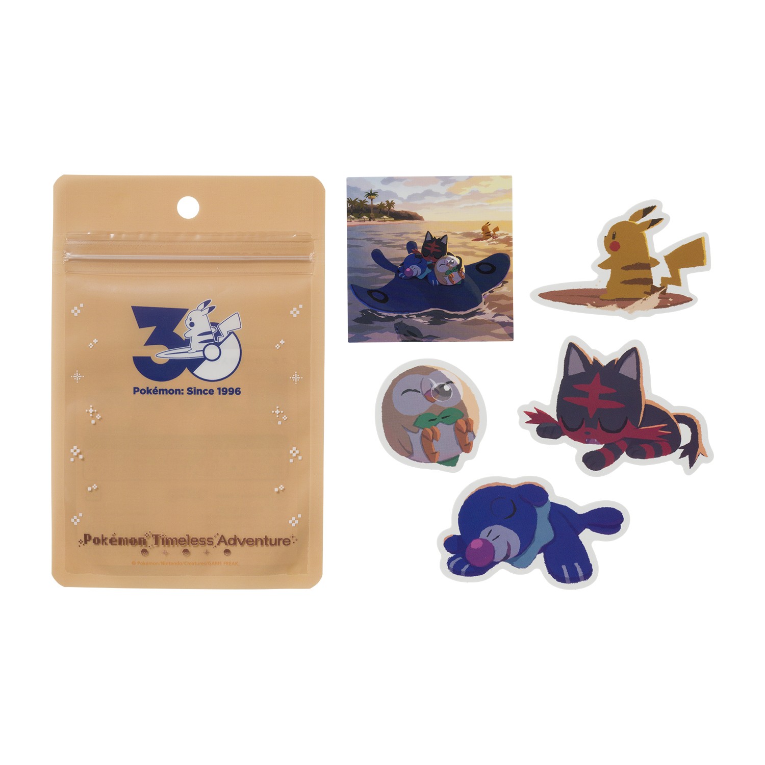 ステッカーセット Pokémon Timeless Adventure アローラ