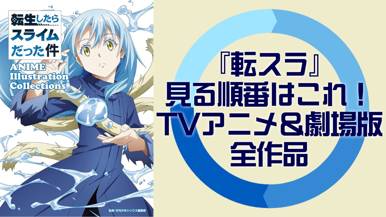 『転生したらスライムだった件』見る順番・TVアニメ＆劇場版全作品まとめ【2026年最新】