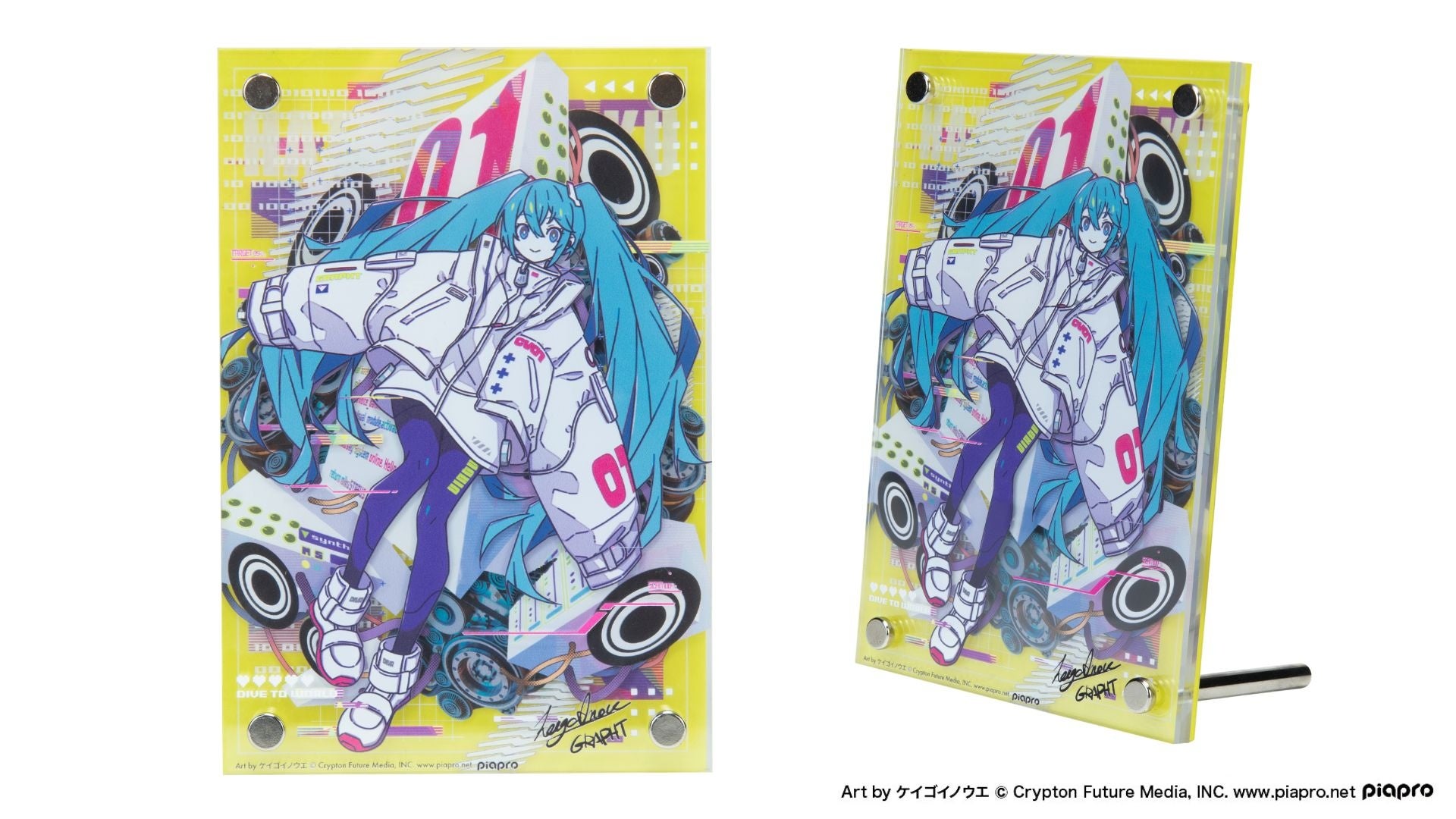初音ミク レイヤードアクリルスタンド Art by ケイゴイノウエ 税込4,400円
