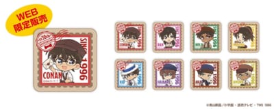 『名探偵コナン』郵便局限定 スクエア缶バッジ 全8種