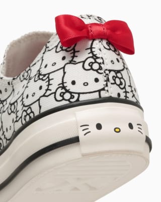 ALL STAR OX /「HELLO KITTY」 踵のサテンリボンとヒールラベル
