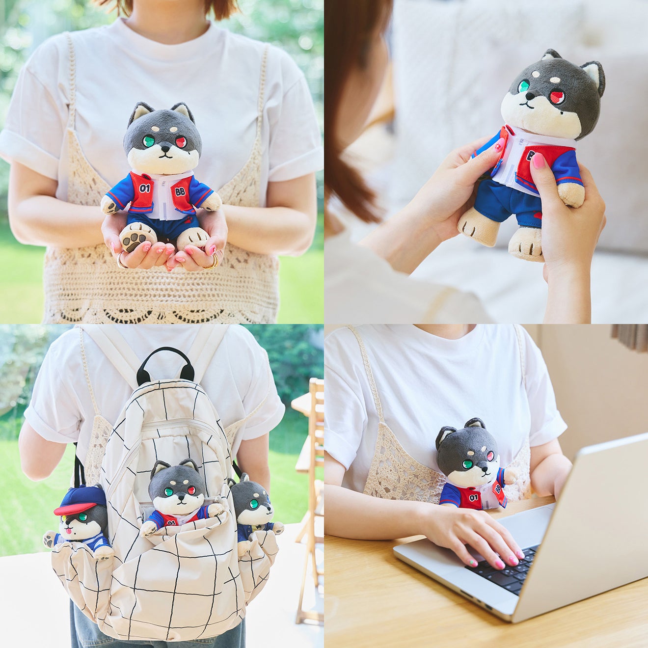 「ドギュっとコレクション」ぬいぐるみの使用イメージ