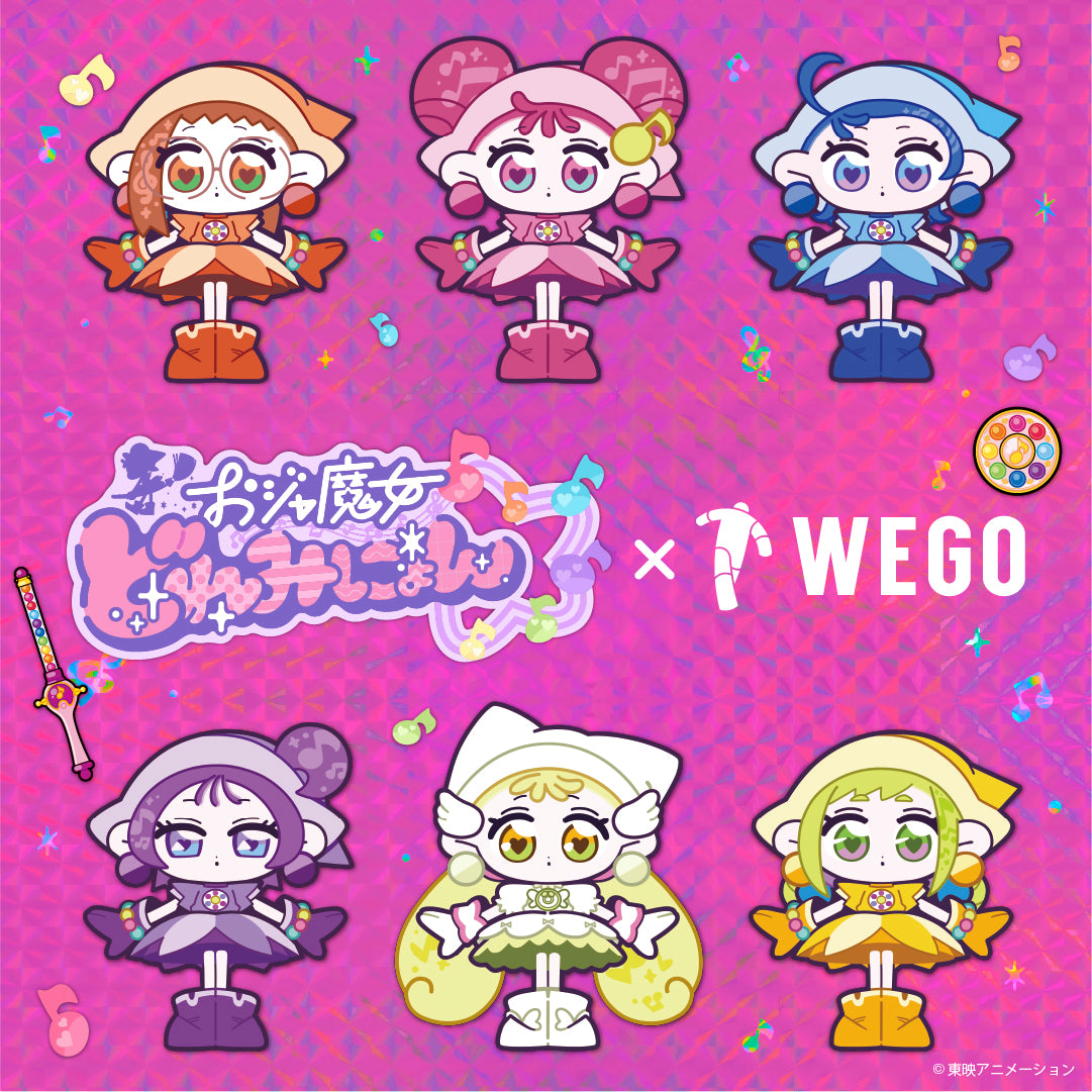 「おジャ魔女どれみにょん×WEGO」コラボアイテムが8月21日に発売！キラキラアクキー全6種＆6人集合Tシャツが登場