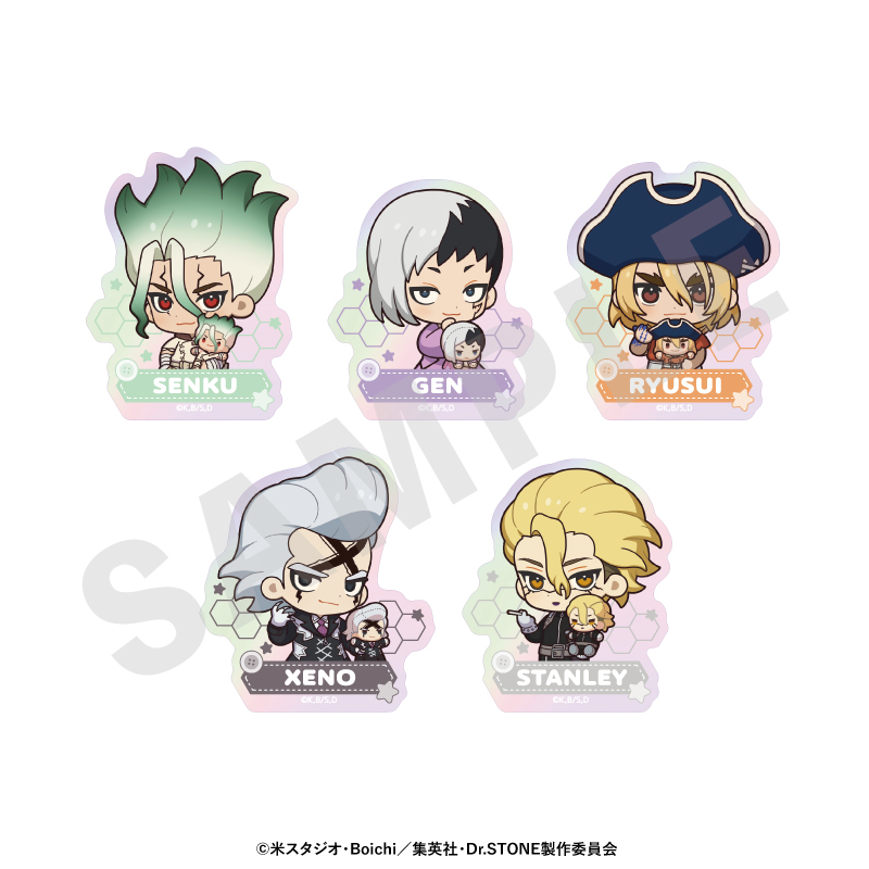 『Dr.STONE』POP UP SHOP オーロラステッカー だっこシリーズ