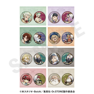 『Dr.STONE』POP UP SHOP 箔押し缶バッジセット 対話 ver.