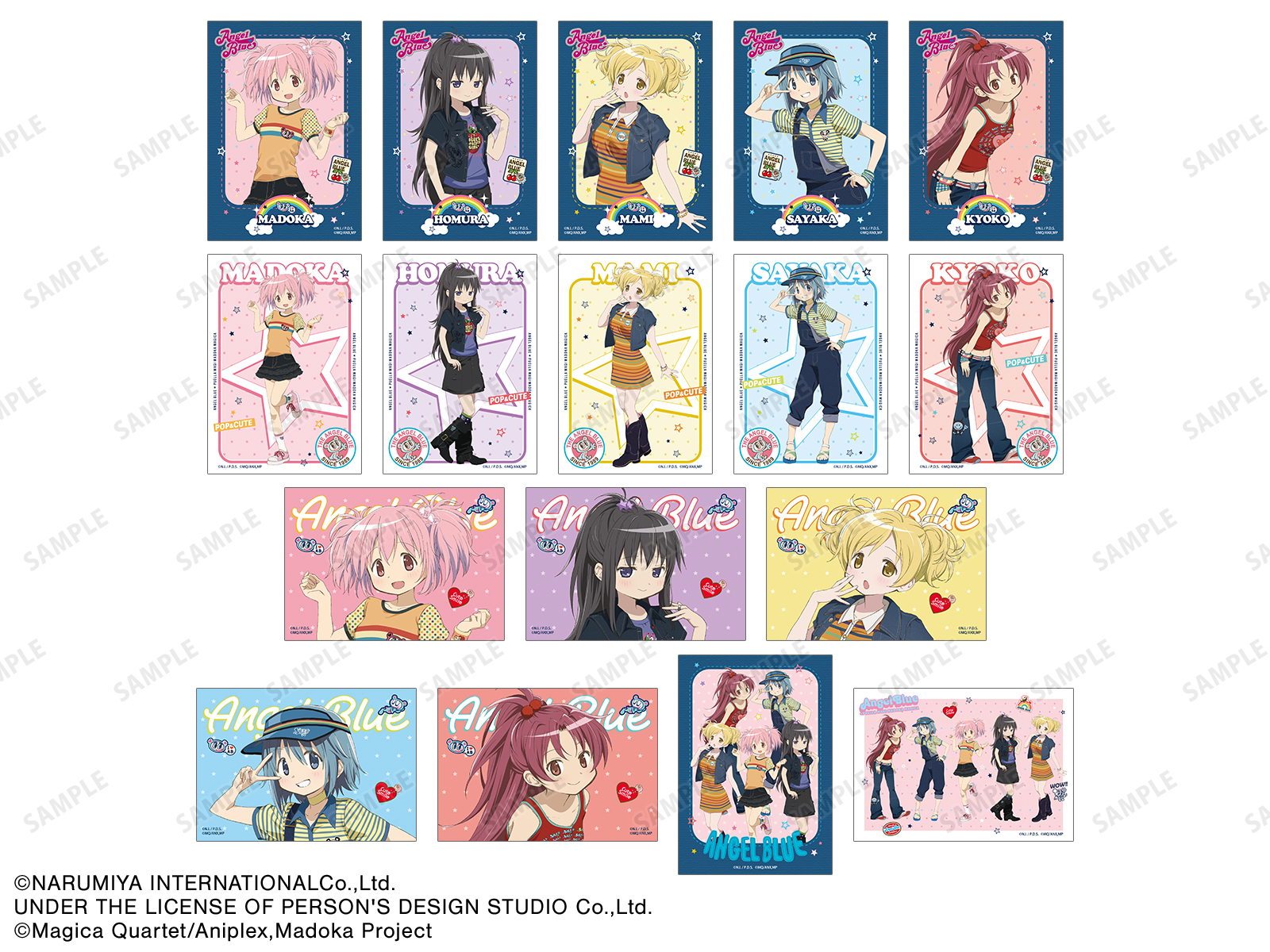 ANGEL BLUEコラボ 描き下ろし トレーディングブロマイド（全17種）
