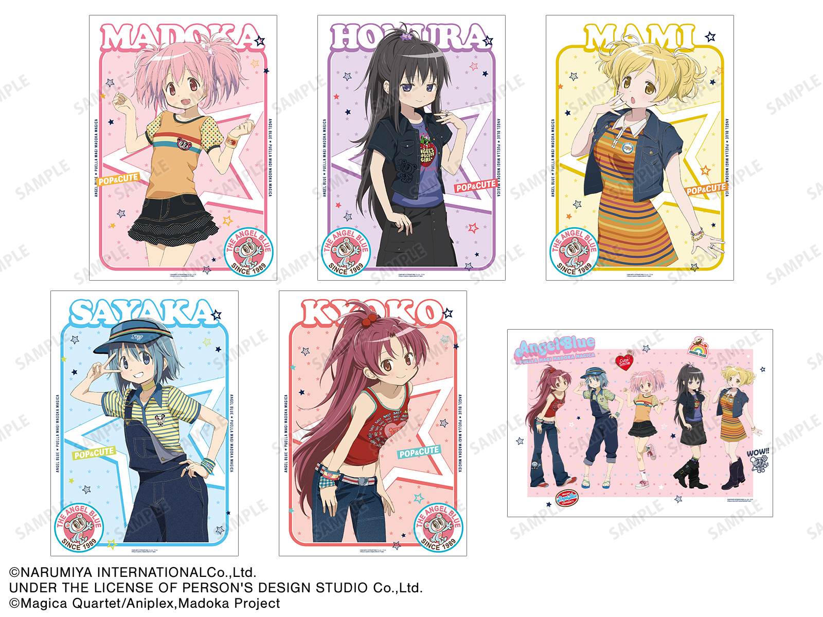 ANGEL BLUEコラボ 描き下ろし A3マットポスター（全6種）