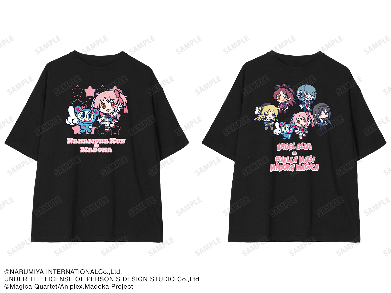 ANGEL BLUEコラボ ちびキャラ BIGシルエットTシャツユニセックス（全2種）