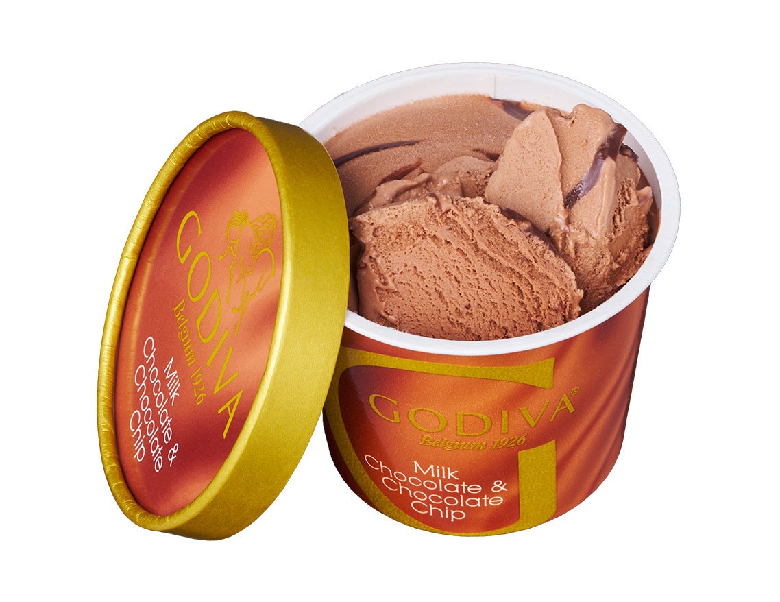 ゴディバ カップアイスクリーム ミルクチョコレート＆チョコレートチップ