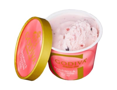 ゴディバ カップアイスクリーム ストロベリー＆チョコレートチップ