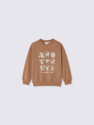 KIDSスウェットプルオーバー Pokémon BROWN