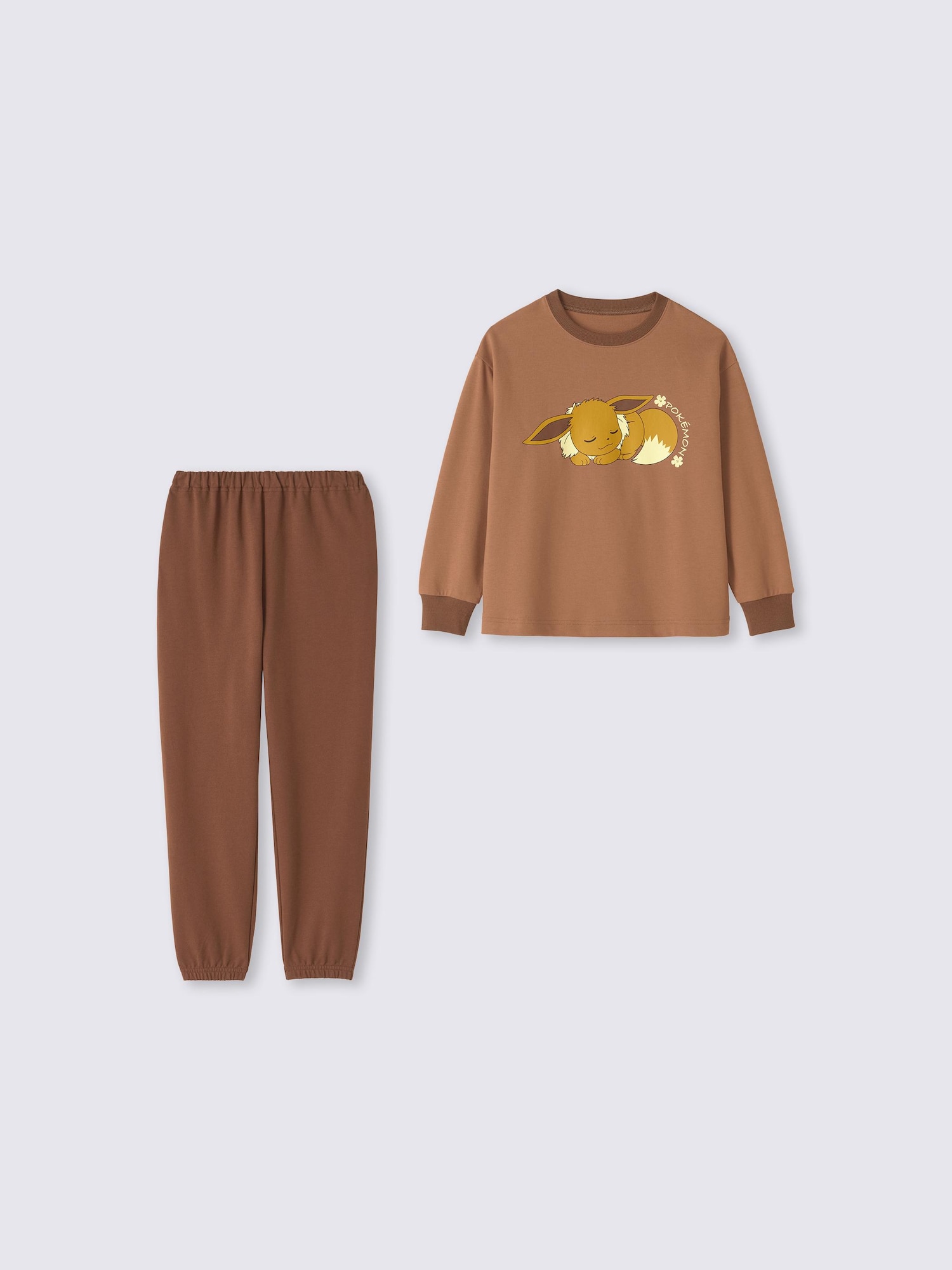 KIDSコットンスウェットラウンジセット Pokémon BROWN