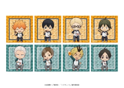 『ハイキュー!!』×やまなか家 コラボメニュー注文特典 前半特典ステッカー 全8種