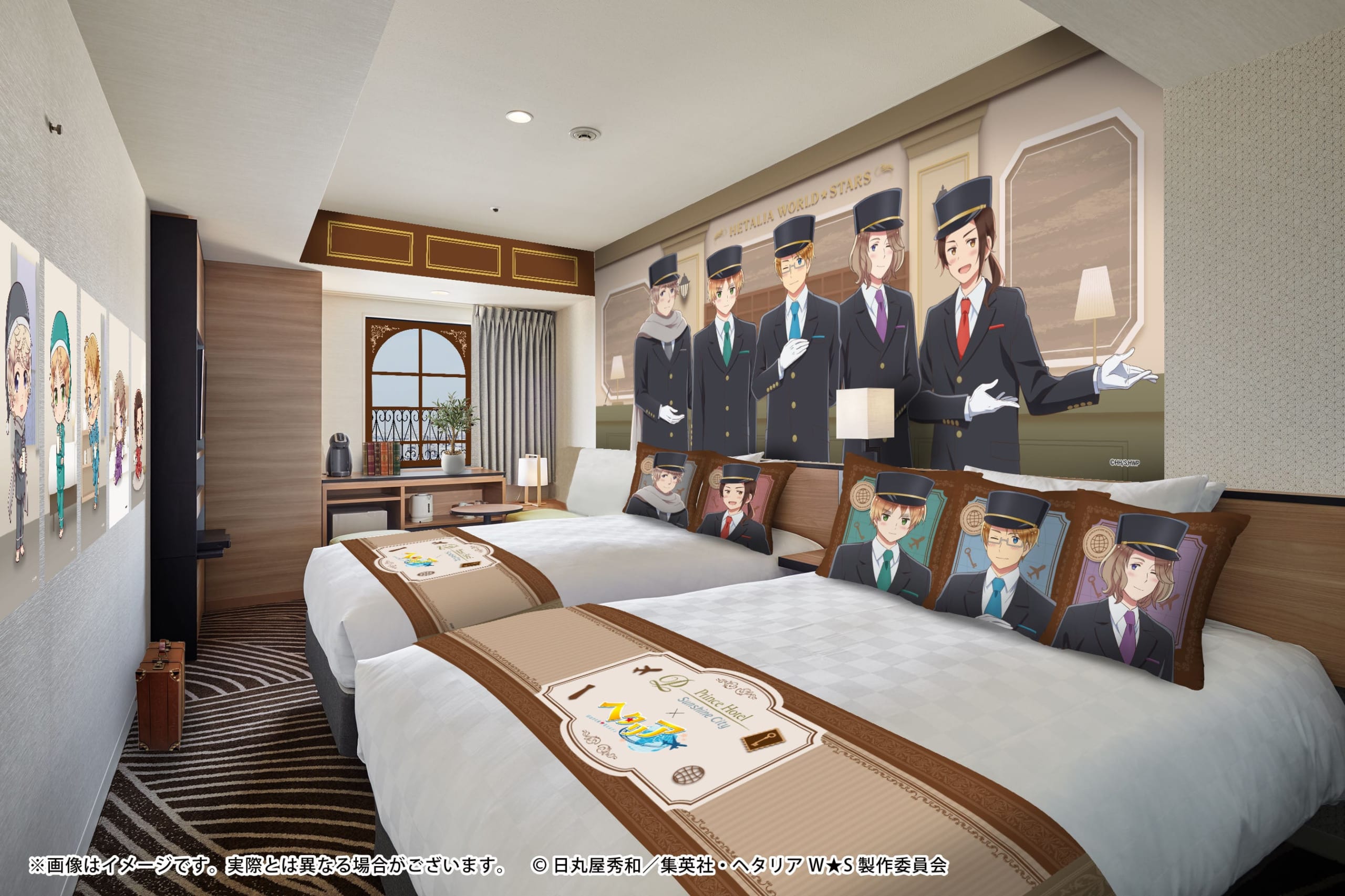 『ヘタリア World★Stars』コラボレーションルーム ROOM2「Lobby Side」