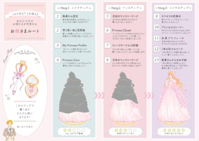 お姫さま手帳2027 3ステップ全13項目のお姫さまルート