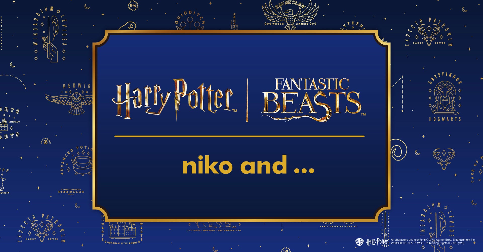「ハリー・ポッター」&「ファンタスティック・ビースト」×niko and ... コラボレーションビジュアル