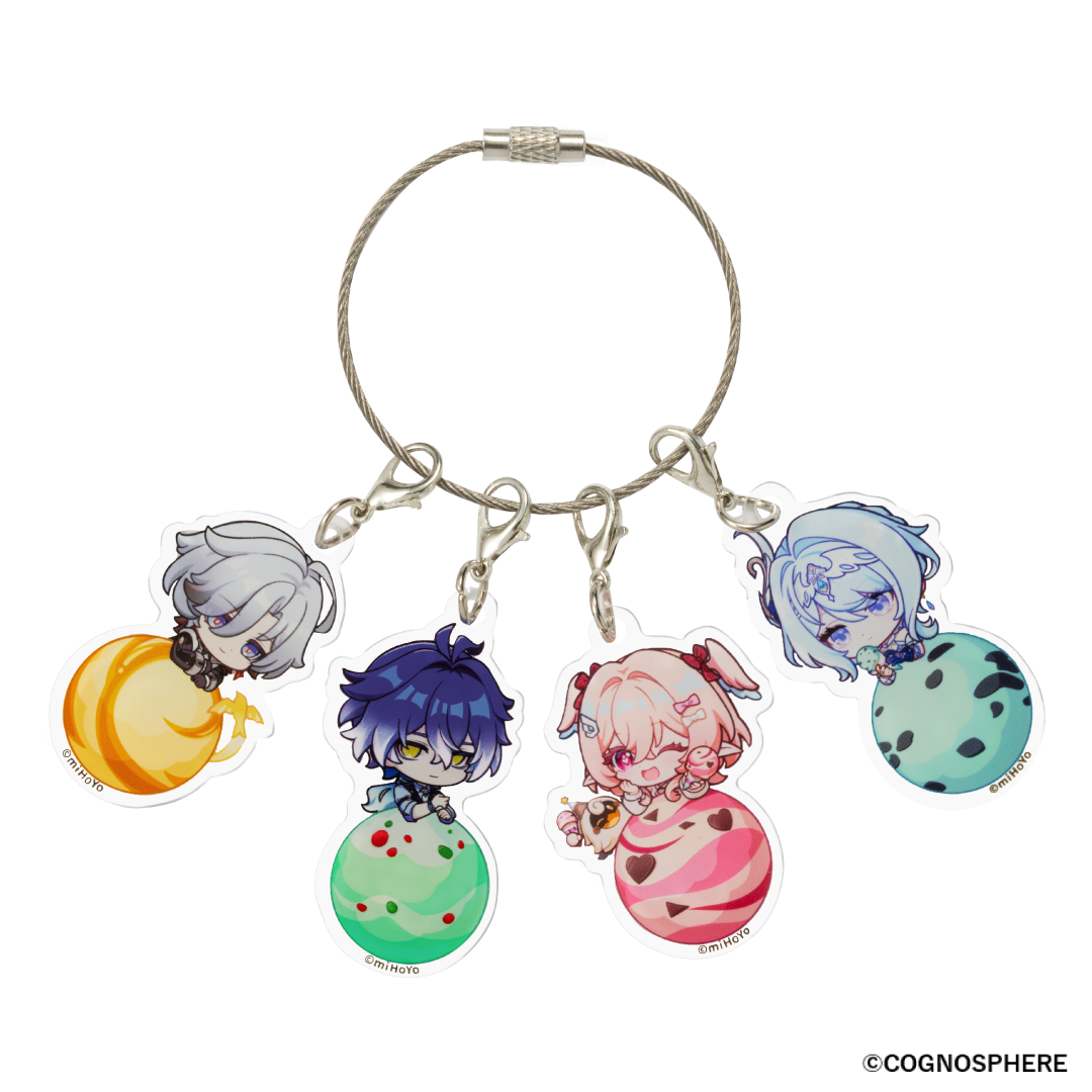 イルーガ・フリンズ・リンネア・オデット アクリルキーホルダーセット