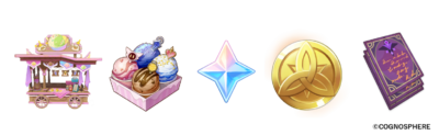『原神』×サーティワン コラボ ゲーム内アイテムイメージ