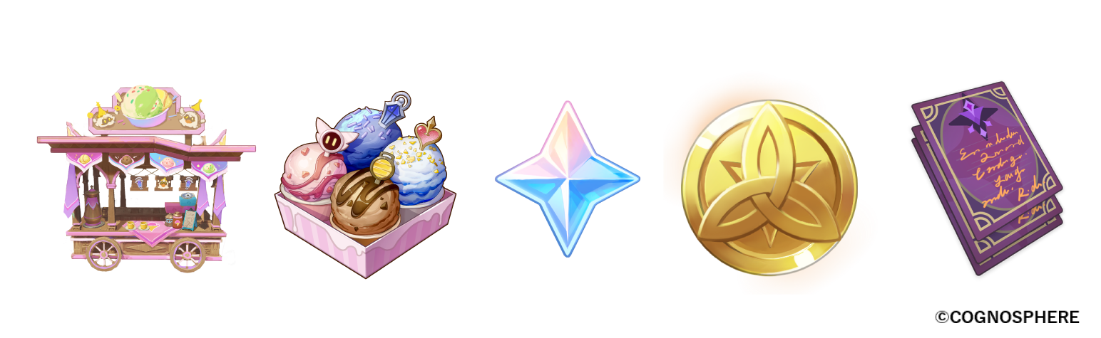 『原神』×サーティワン コラボ ゲーム内アイテムイメージ