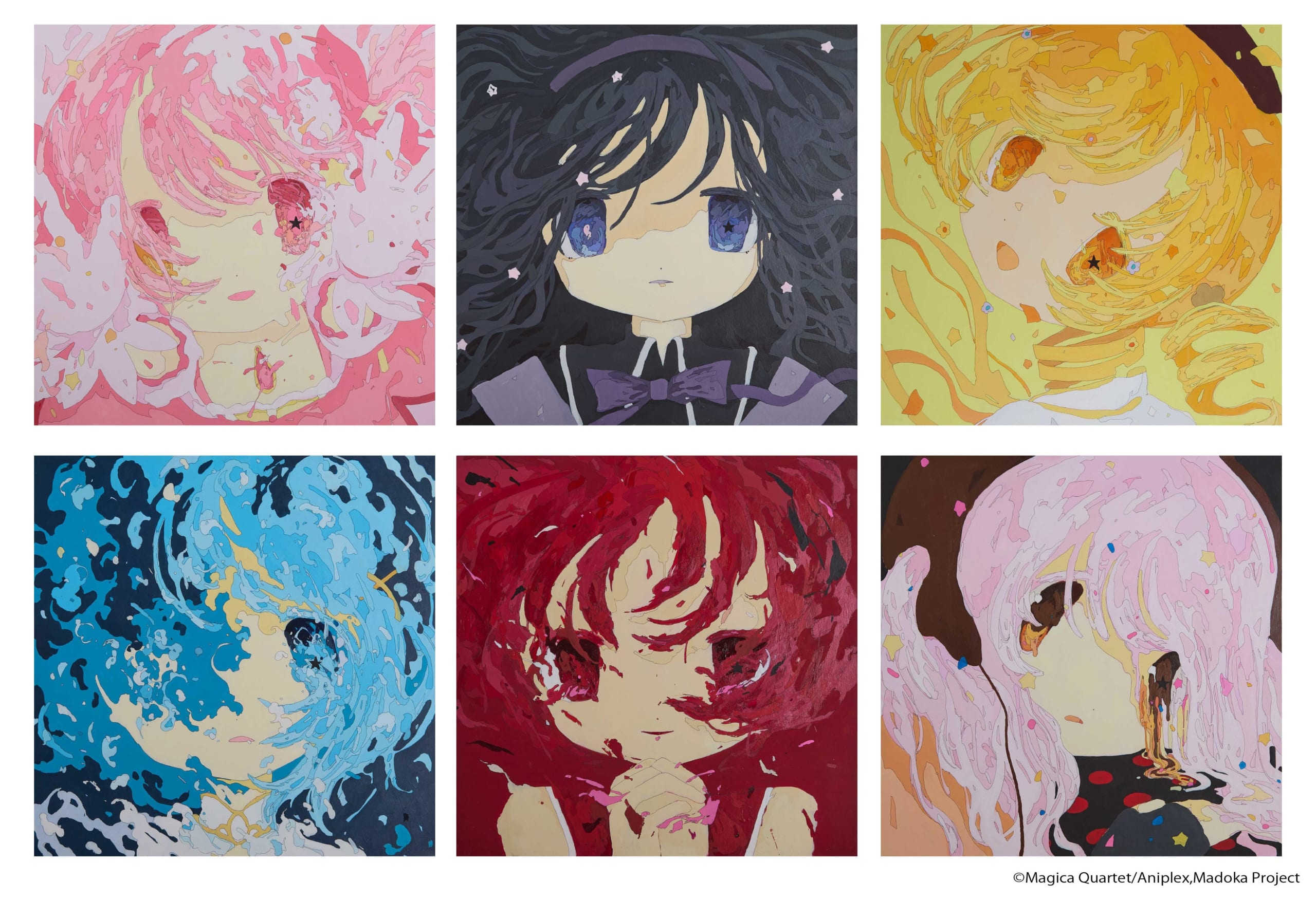 まどか＆ほむらたち6人が絵画に…！『まどか☆マギカ』×CONVERSE TOKYO初コラボが8月21日発売