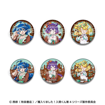 トレーディング缶バッジ アクドル×チョコミントver. イルミ・くろむ・リンディ