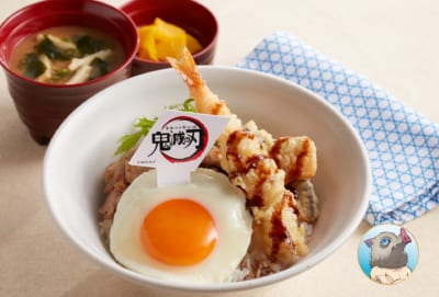 嘴平伊之助の大好きな天ぷらのせちゃいました豚丼