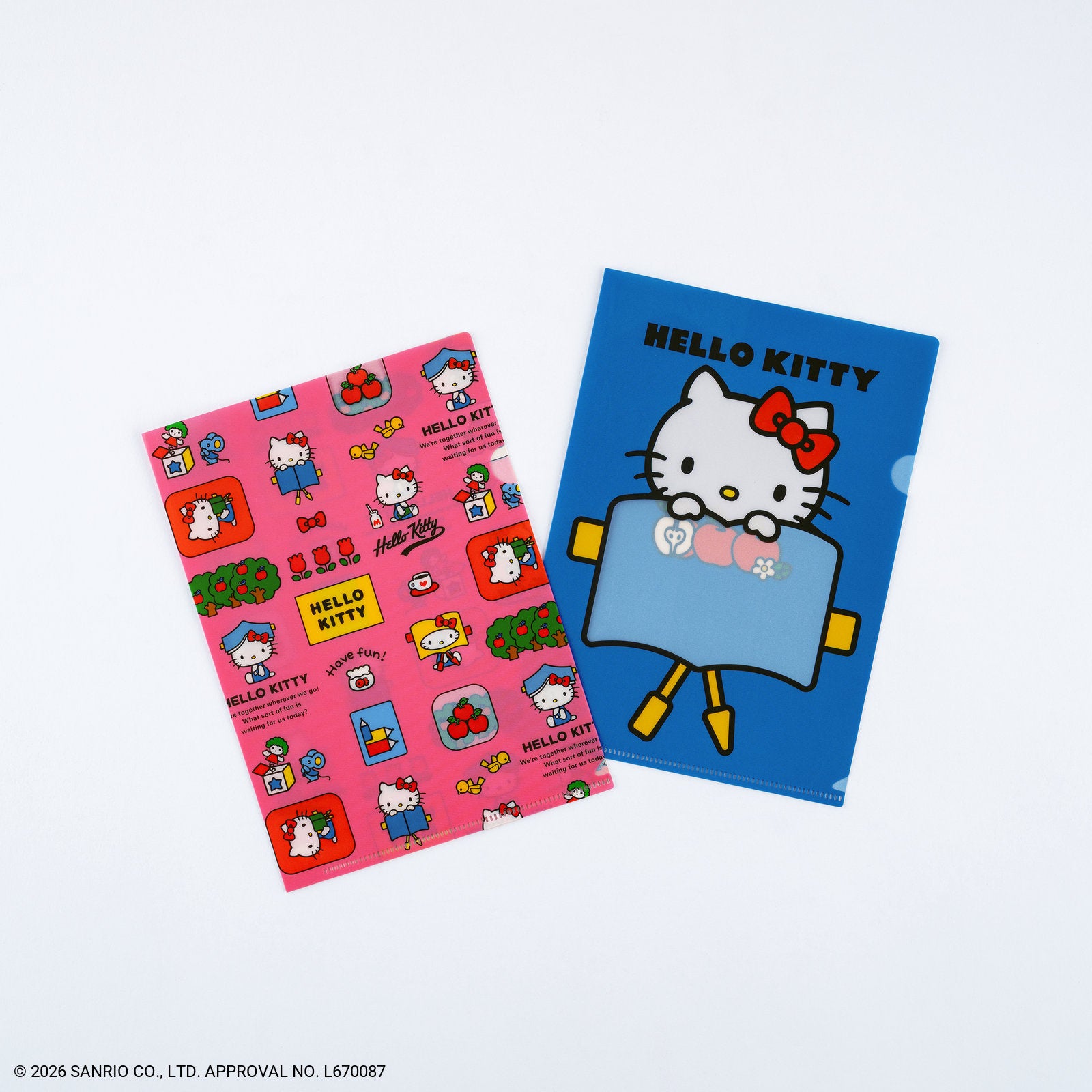 ハローキティ ほぼ日手帳2027 ほぼ日のクリアファイル カズンサイズ用(2枚セット)