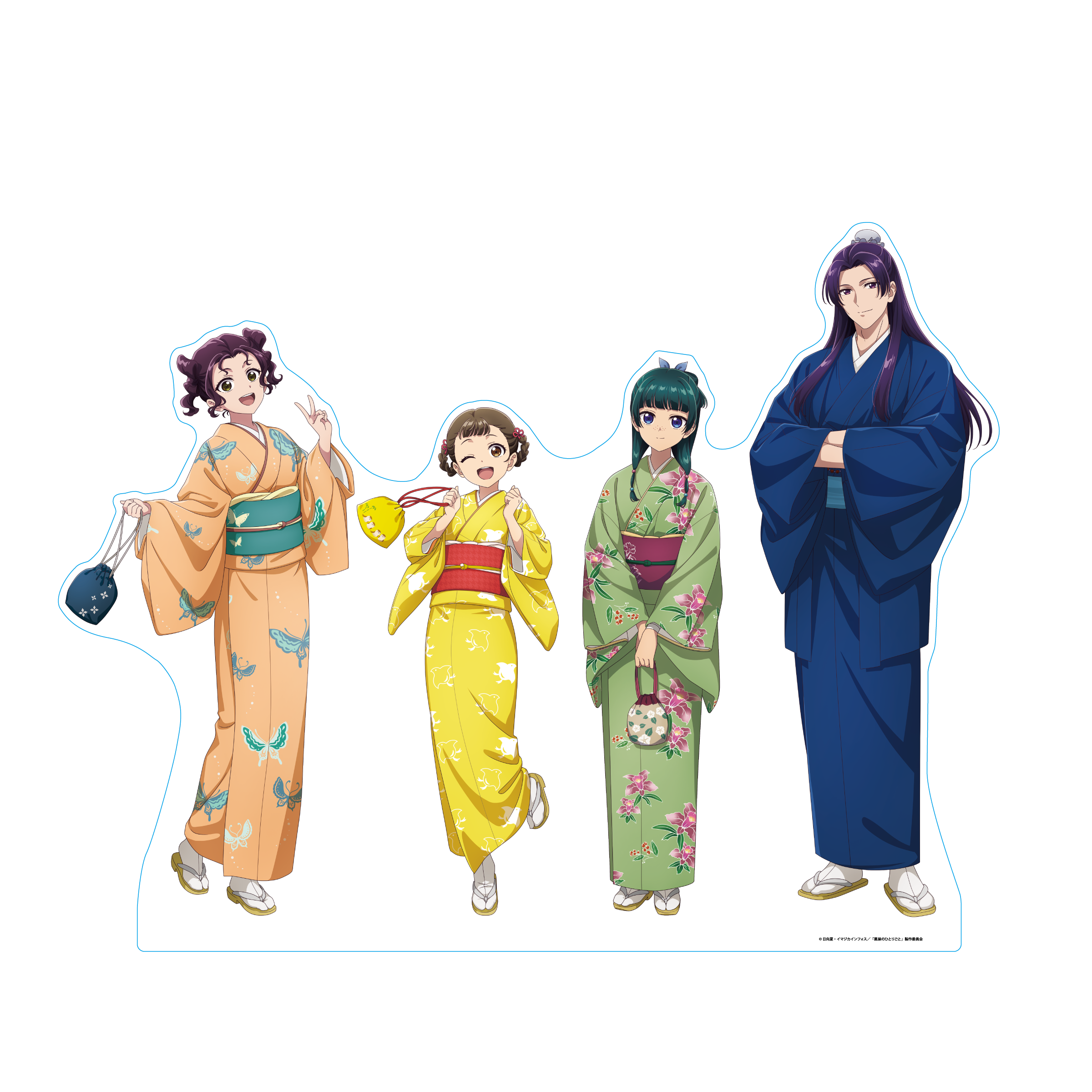 『薬屋のひとりごと』×着物レンタルVASARA×歌舞伎座 描き下ろしキャラクターパネル