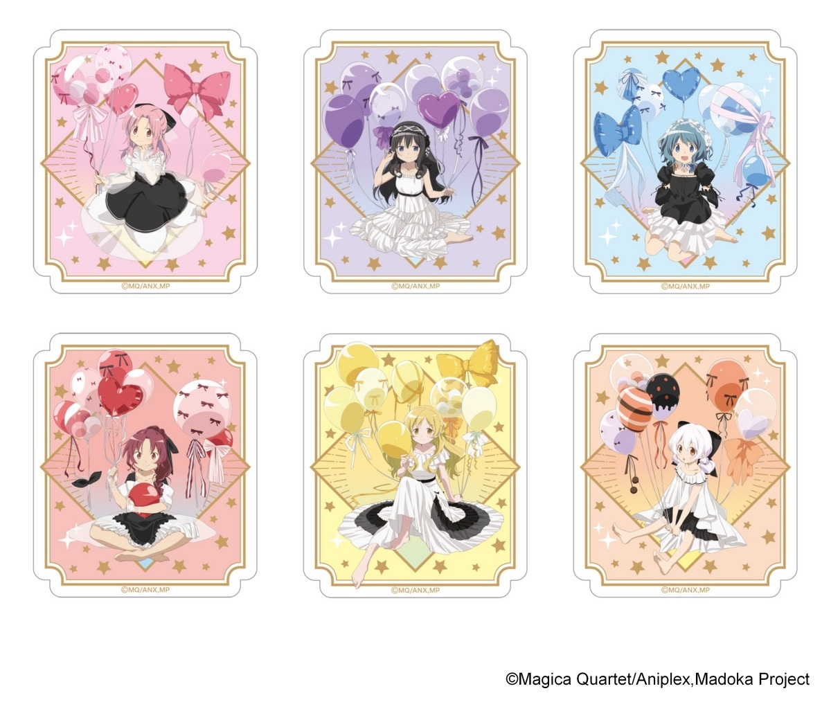 『劇場版 魔法少女まどか☆マギカ〈ワルプルギスの廻天〉』ステッカー 全6種