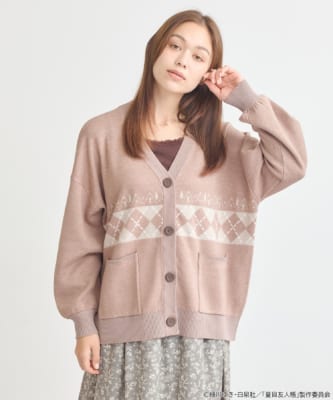 夏目友人帳 ニットカーディガン Beige