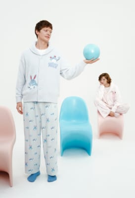 『ポケモン』×ジェラート ピケ ベビモコジャガードショールカーディガンの着用イメージ