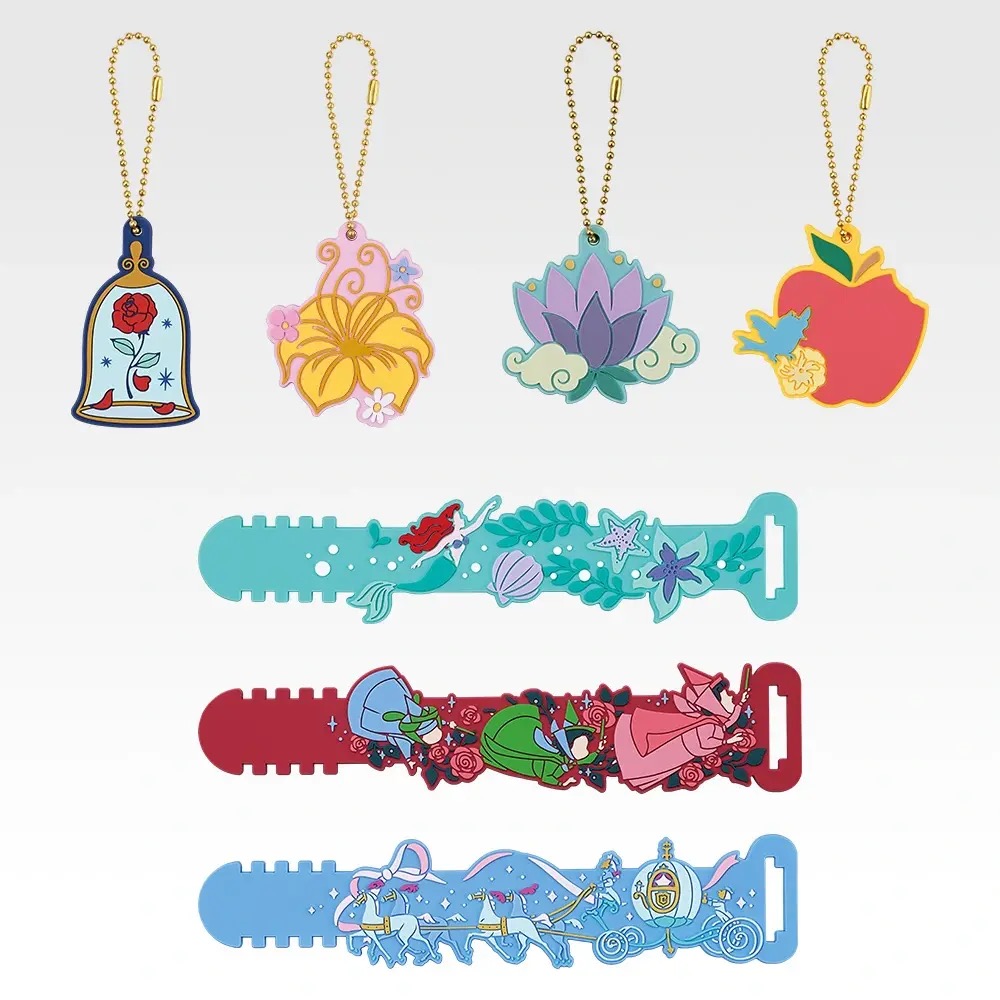 「一番くじ〈ディズニープリンセス〉Enchanted Glow」J賞 ラバーコレクション