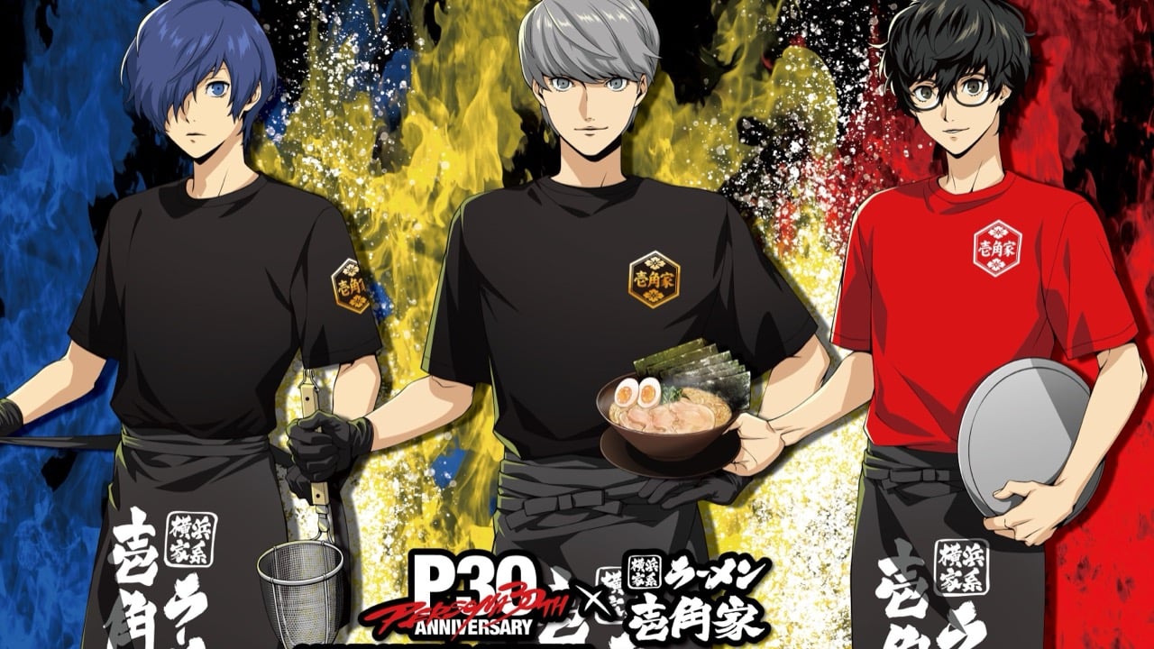 『ペルソナ』キャラが壱角家の店員姿に!!! 家系ラーメン初コラボが8月21日開始、全14種クリアファイル付きラーメン