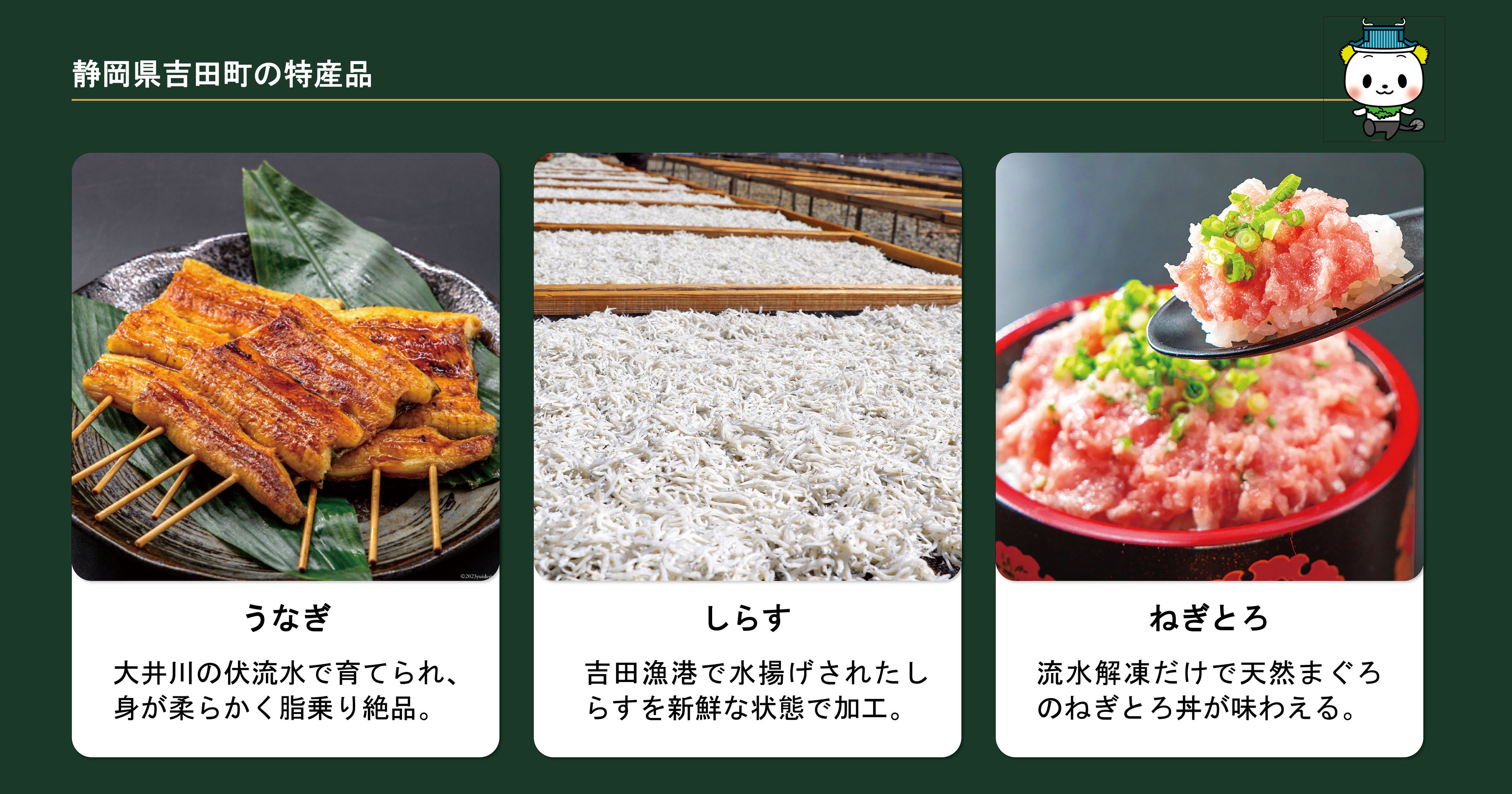 静岡県吉田町×デリッシュキッチン×にじさんじ「七瀬すず菜」が夢のコラボ!特産品「うなぎ・しらす・ねぎとろ」を使った特別レシピをYouTubeライブで大公開 画像2