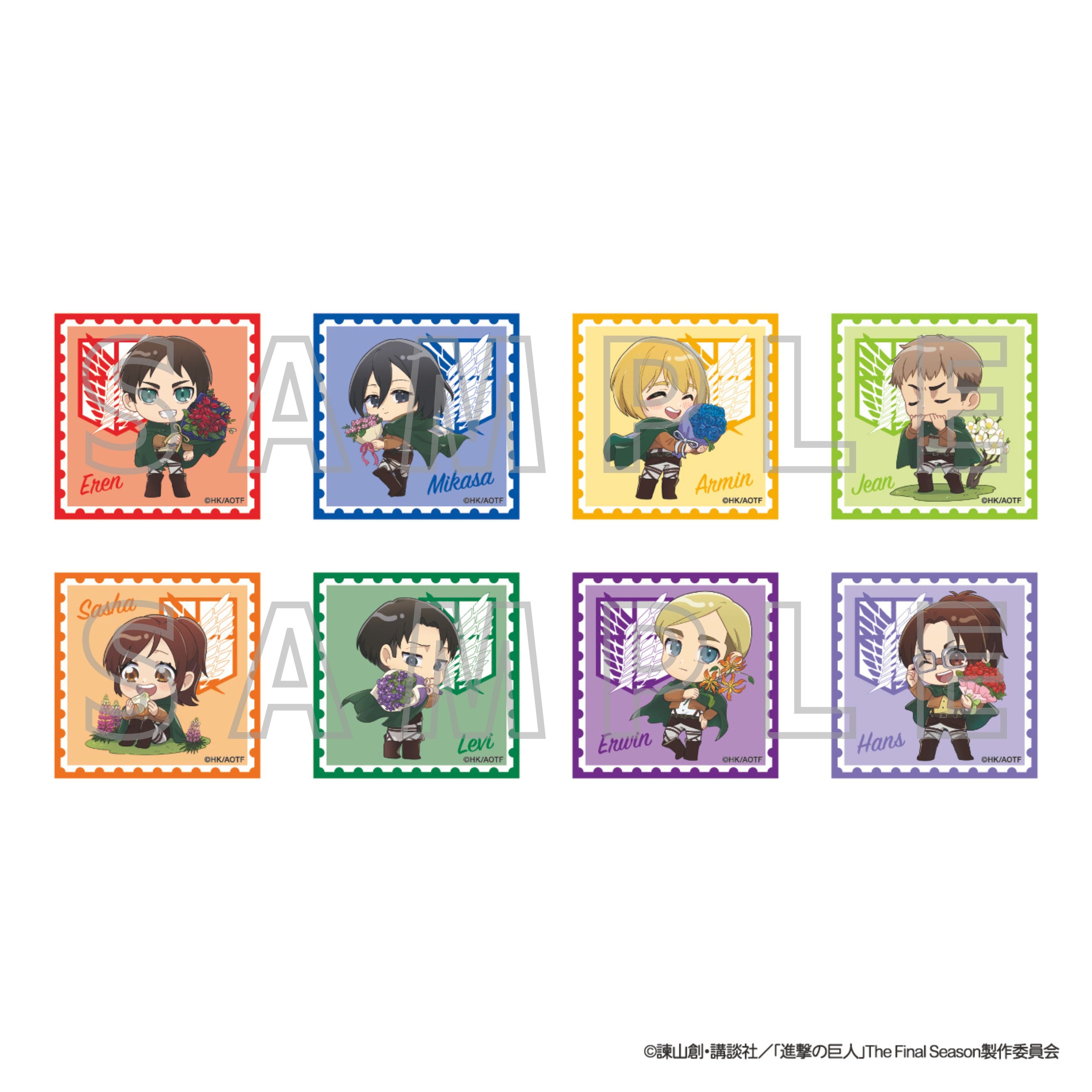 「キューブ型缶バッジ（全8種／ランダム）」 ／385円（税込）※コンプリートセットあり