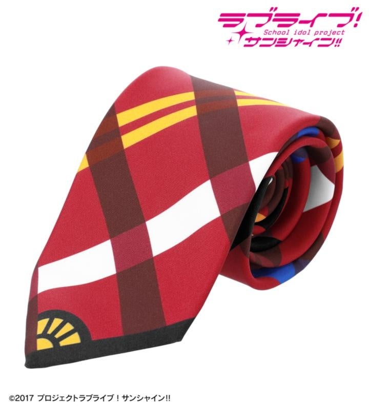 『ラブライブ！サンシャイン!!』HAPPY PARTY TRAIN モチーフ ネクタイが登場！Aqoursロゴのグラスも受注中