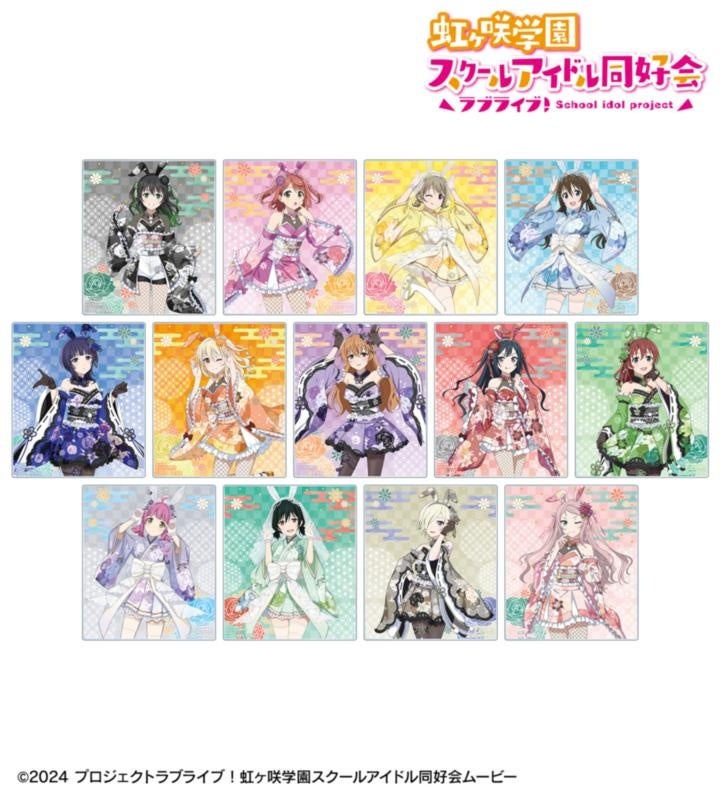 『ラブライブ！虹ヶ咲学園スクールアイドル同好会』の描き下ろし 和バニーver. トレーディングアクリルカードなどの受注を開始 画像2