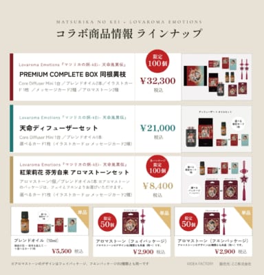 コラボ商品情報 ラインナップ