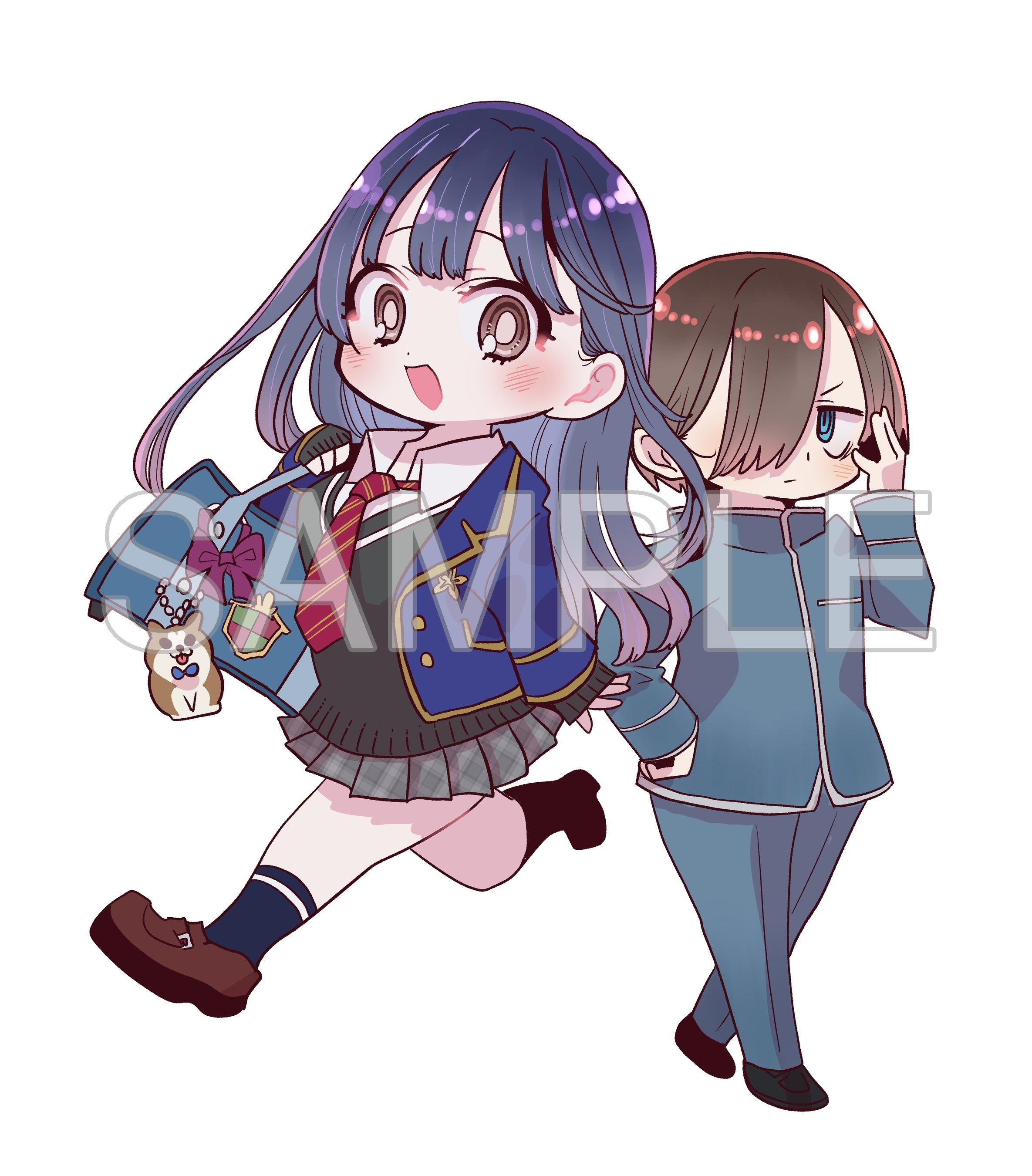 描きおろしアクリルキーホルダー使用イラスト