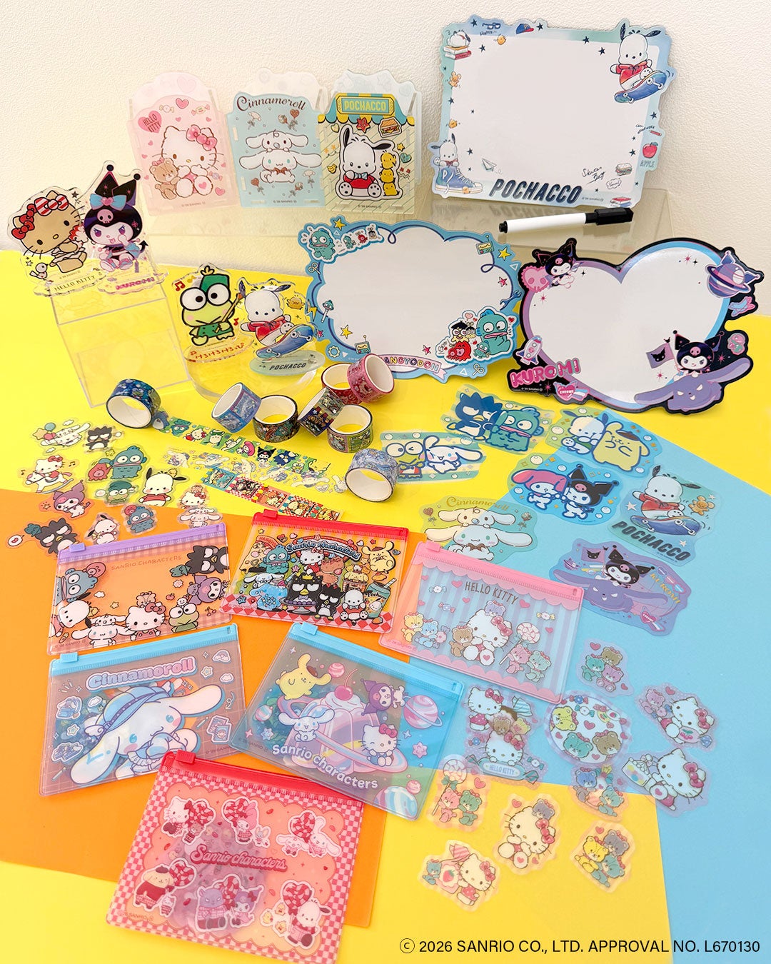 『サンリオキャラクターズ』よりサンキューマート限定の文具アイテムが新登場！ 画像1