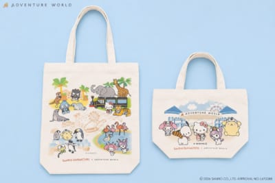 左：縦型トートバッグ　　　　　　　右：ランチトート