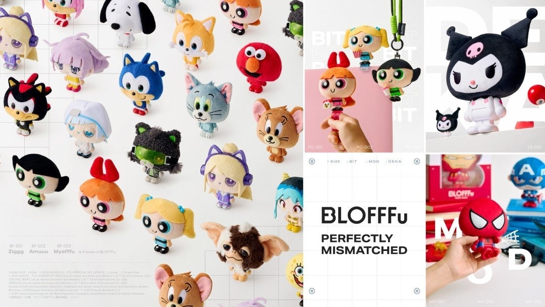 『BLOFFFu』ハイブリッドトイ全36種類が10月16日発売！POP UP STOREも期間限定オープン