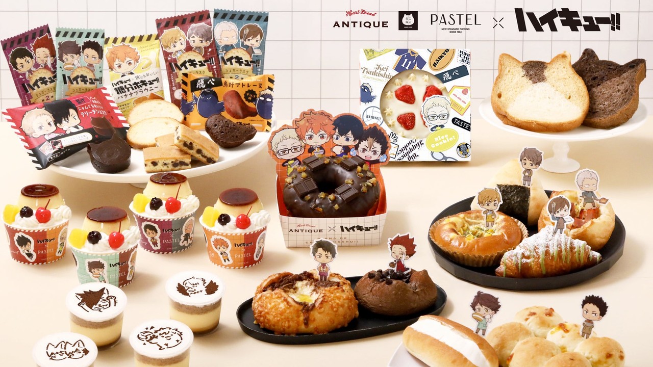 「ハイキュー!!」コラボパン＆スイーツが新登場！イラストケーキ全16種、10月1日より発売