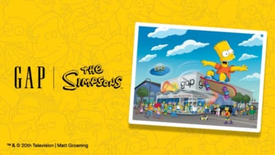 Gapのザ・シンプソンズ限定カプセルコレクションのビジュアル